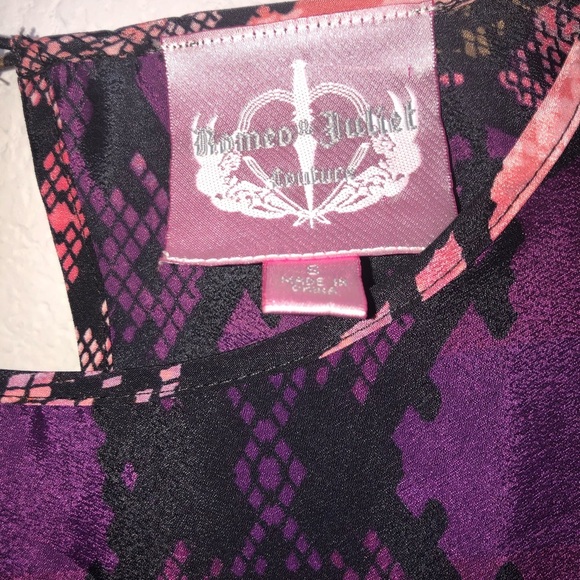 Romeo & Juliet Couture Cold Sleeves Short Dress Size Small - Picture 5 of 7